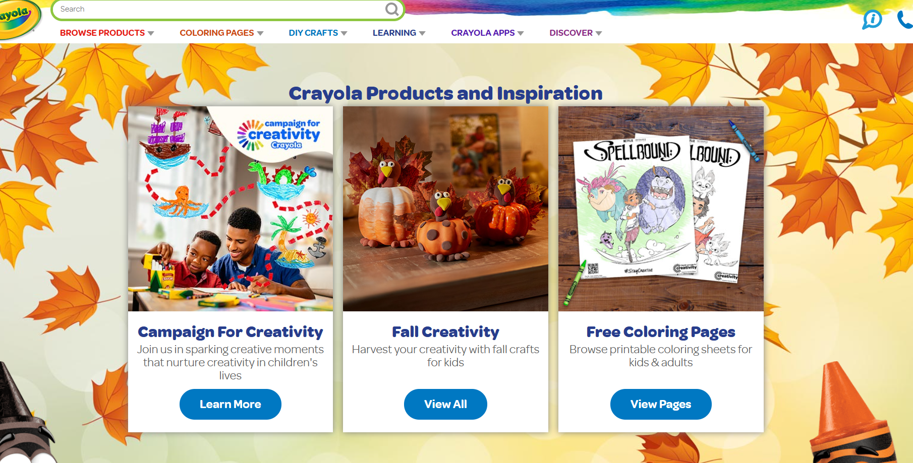 Crayola - Official Crayola website with coloring pages and activities