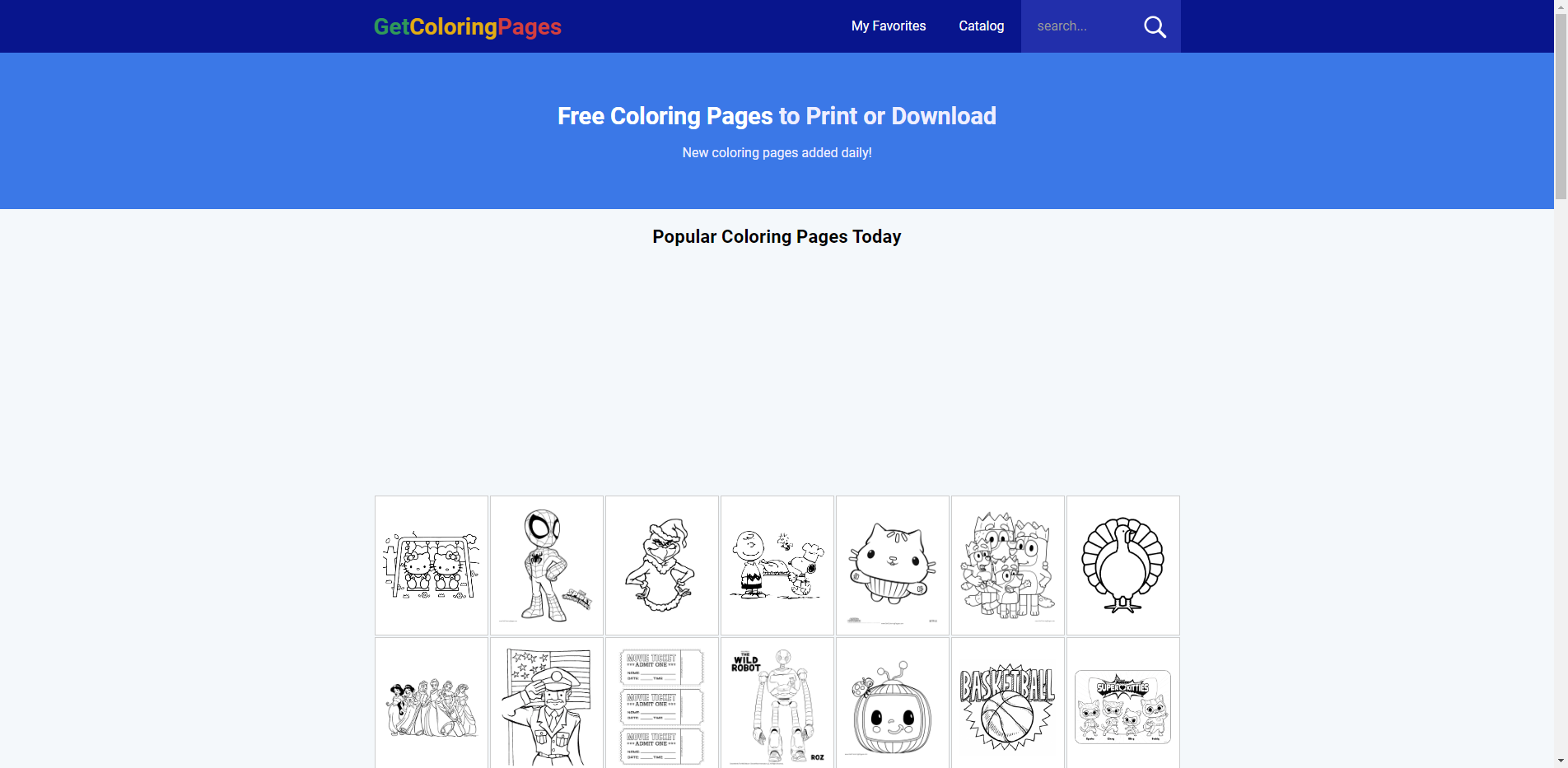 Get Coloring Pages - Printable and online coloring pages