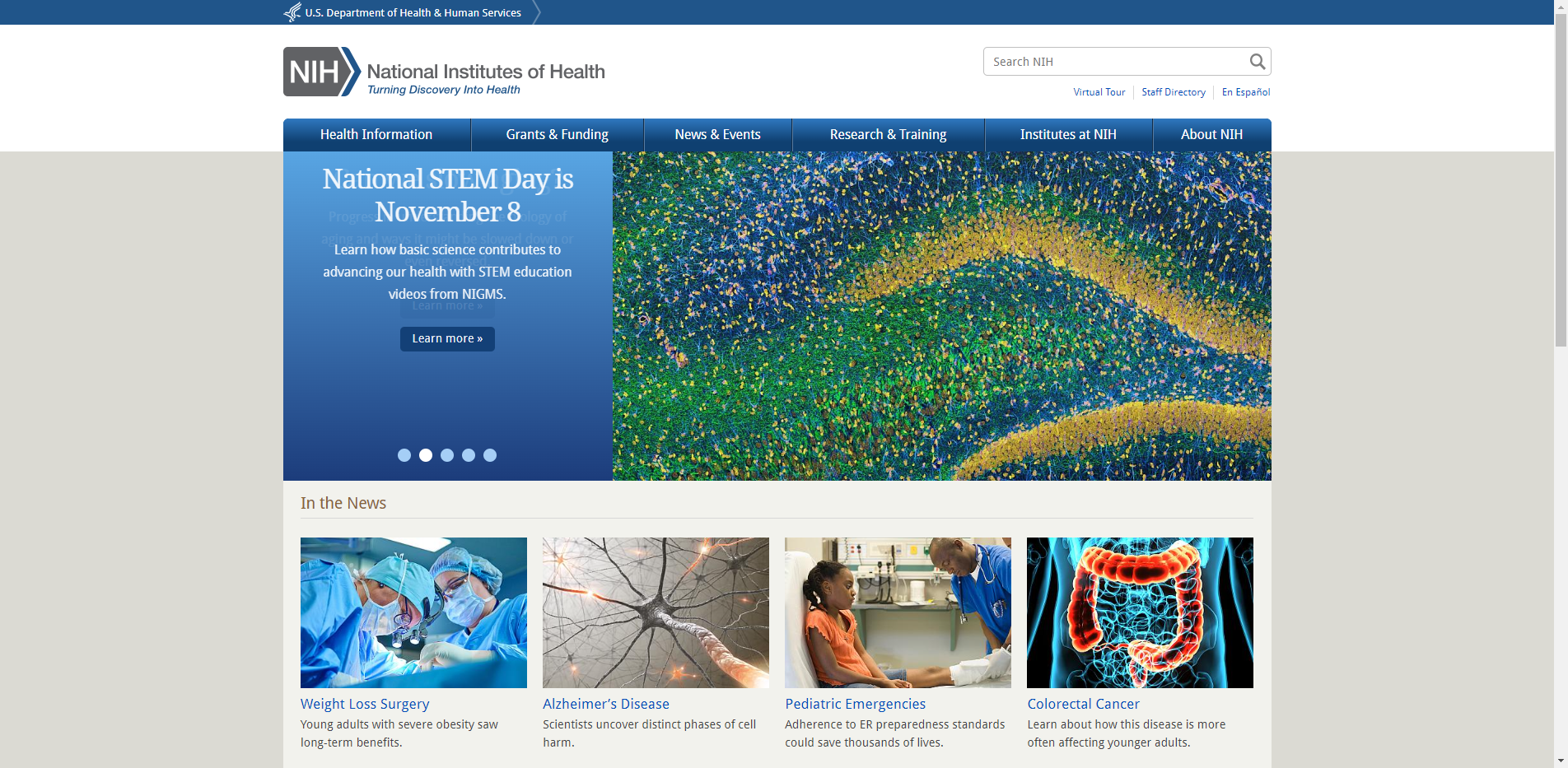 NIH - Health and science educational resources