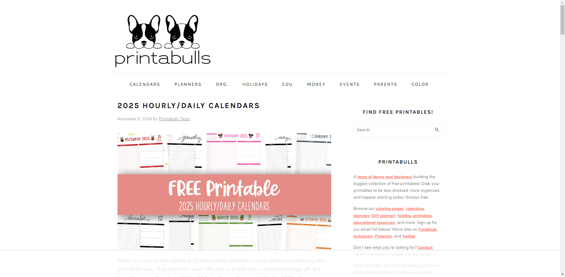 Print A Bulls - Printable educational materials